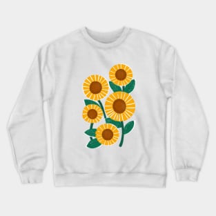 Mod Sunflower Crewneck Sweatshirt